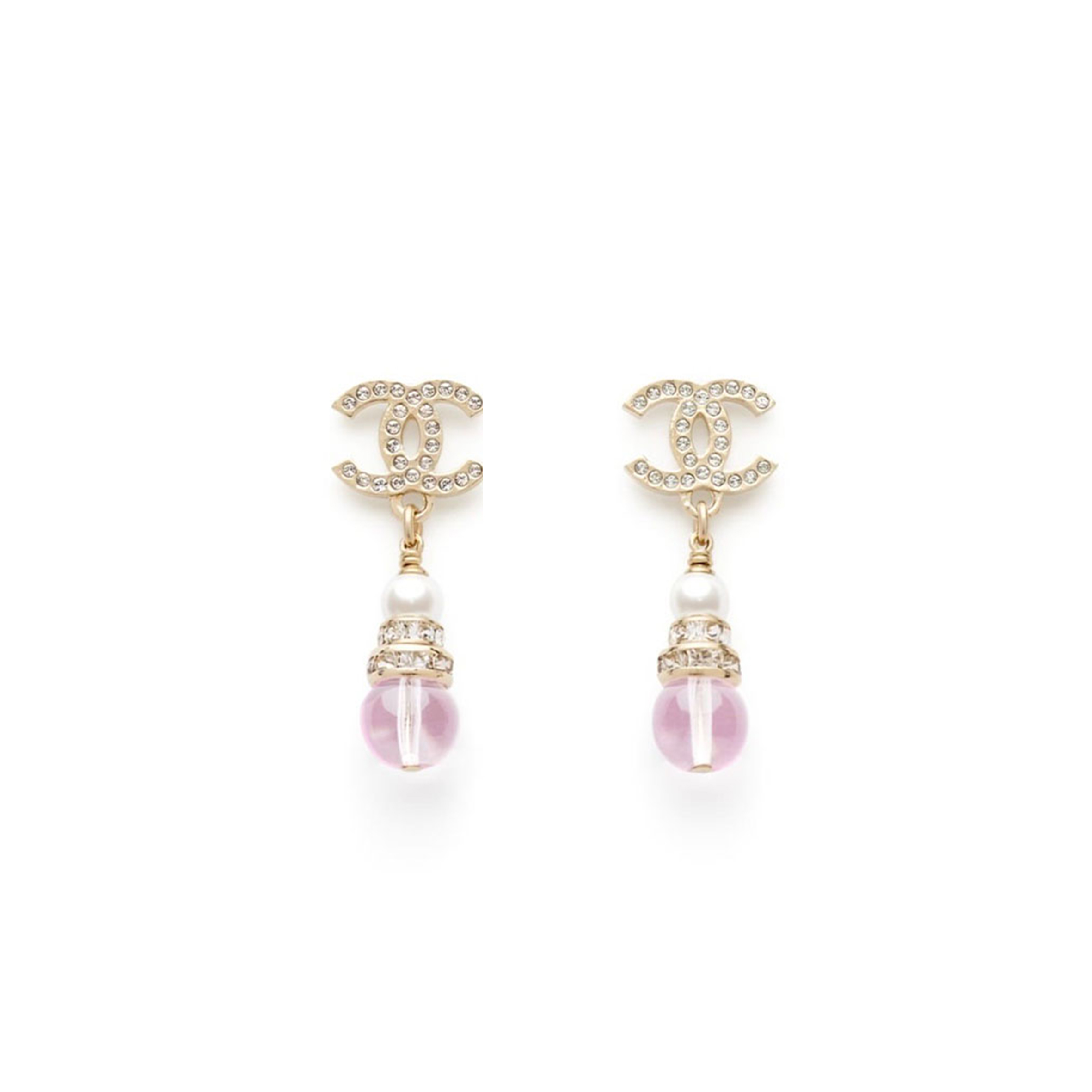 Ch**el pearl cc earrings